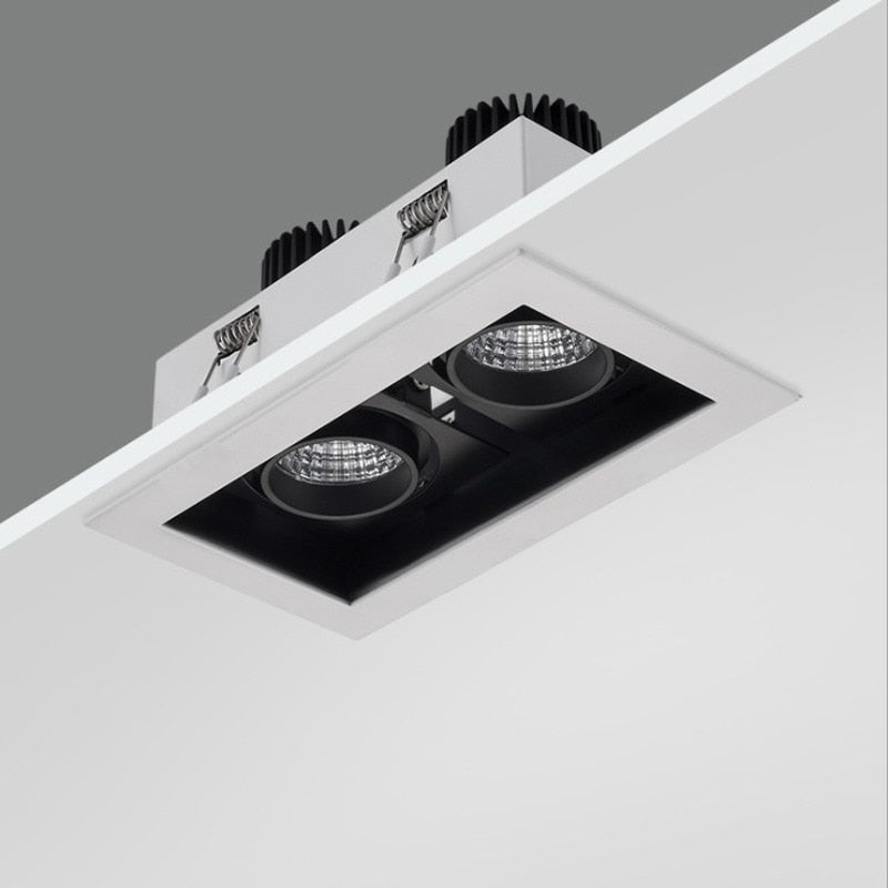 Square Dimmable Led Downlight Light Ceiling Spot Light 10W 20W 30W AC85-265V Ceiling Recessed Lights Indoor Lighting