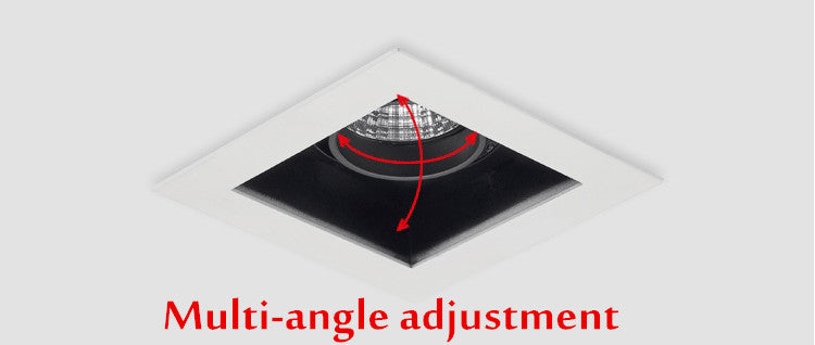 Square Dimmable Led Downlight Light Ceiling Spot Light 10W 20W 30W AC85-265V Ceiling Recessed Lights Indoor Lighting