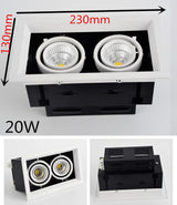 Double Dimmable Led downlight Spot Light 10w 20W 30W ac85-240V ceiling recessed Lights Indoor Lighting