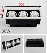 Double Dimmable Led downlight Spot Light 10w 20W 30W ac85-240V ceiling recessed Lights Indoor Lighting