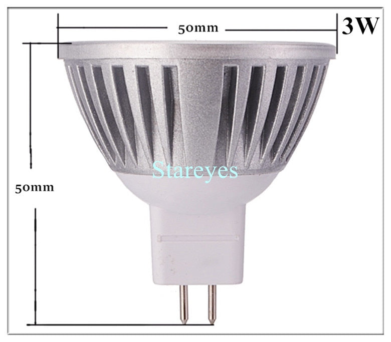 8 pcs Dimmable MR16 4W 3W AC&amp;DC12V LED Spotlight lamp Downlight Bulb LED lamp LED Droplight Lighting LED light spot light