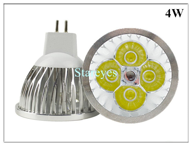 8 pcs Dimmable MR16 4W 3W AC&DC12V LED Spotlight lamp Downlight Bulb LED lamp LED Droplight Lighting LED light spot light