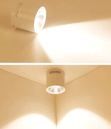 High quality Surface Mounted Dimmable Downlights 5W 7W 9W 12W 15W 18W LED Ceiling lamp COB Ceiling Spot lights ac85-265V LED light