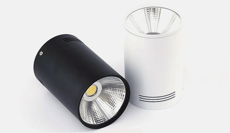 High quality Surface Mounted Dimmable Downlights 5W 7W 9W 12W 15W 18W LED Ceiling lamp COB Ceiling Spot lights ac85-265V LED light