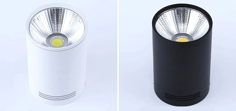 High quality Surface Mounted Dimmable Downlights 5W 7W 9W 12W 15W 18W LED Ceiling lamp COB Ceiling Spot lights ac85-265V LED light