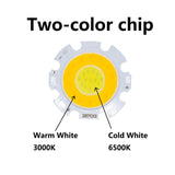 Two-color bulb Round 6W/10W/14W/20W/30W 10pcs Double bulbs LED COB Light lamp LED Bulb Chip SpotLight DownLight Diode Lamps