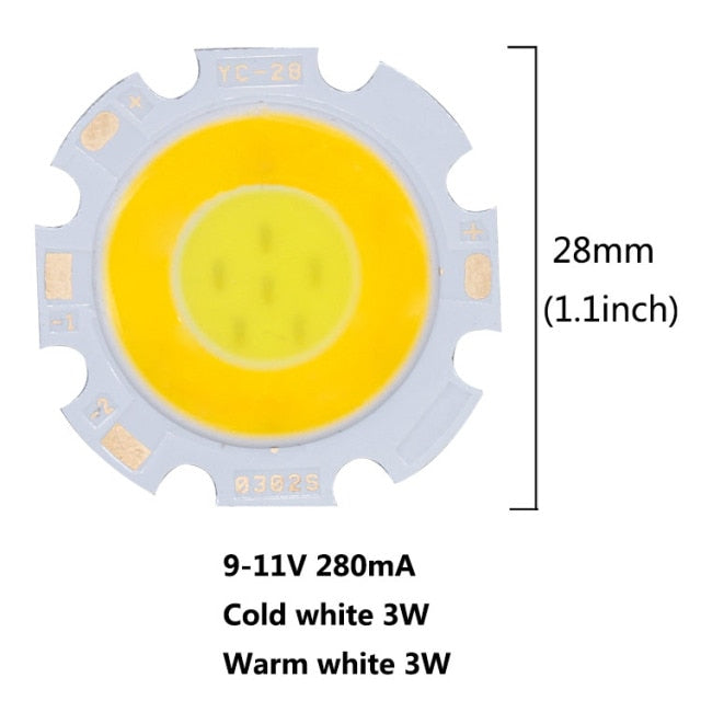 Two-color bulb Round 6W/10W/14W/20W/30W 10pcs Double bulbs LED COB Light lamp LED Bulb Chip SpotLight DownLight Diode Lamps