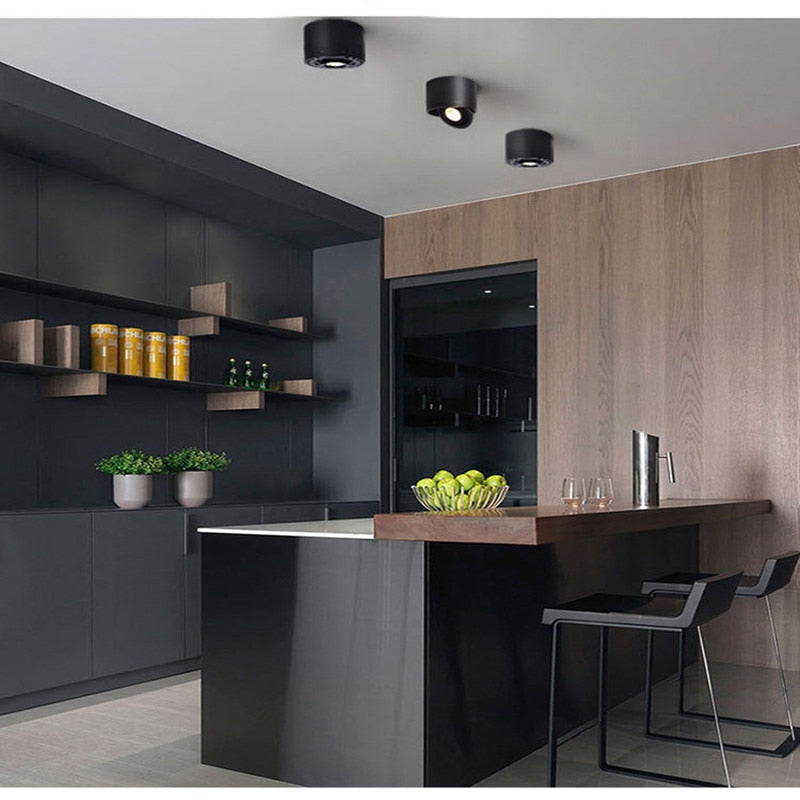 ACETIDE Dimmable Surface Mounted LED COB Downlight 5W/7W/9W/12W LED Lamp AC85V-265V Ceiling Spot Light with LED Driver