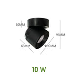 LED Downlight dimmable 10W modern Led surface mounted ceiling light spotlight interior Marca dragon Adjustable Angle