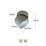 LED Downlight dimmable 10W modern Led surface mounted ceiling light spotlight interior Marca dragon Adjustable Angle