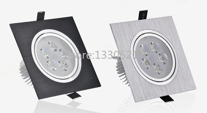 Bombillas Embedded Square LED Downlights Dimmable 110V 220V lamp 9W 15W 21W 27W 36W 3W High Power chip LED Ceiling Spot Light