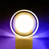 LED Downlight 5W Round LED Ceiling Lamp Panel Lights Ceiling Recessed Lamps Three-color Dimming Colorful Downlight 2 Style