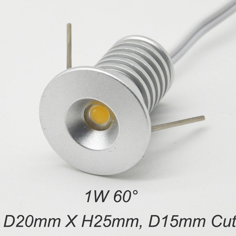 Mini Spot Light Recessed LED Ceiling Kitchen Cabinet 12V-24V 100V-240V 1W 2W 3W 4W Downlight Stair Home Bedroom Bulb Lamp