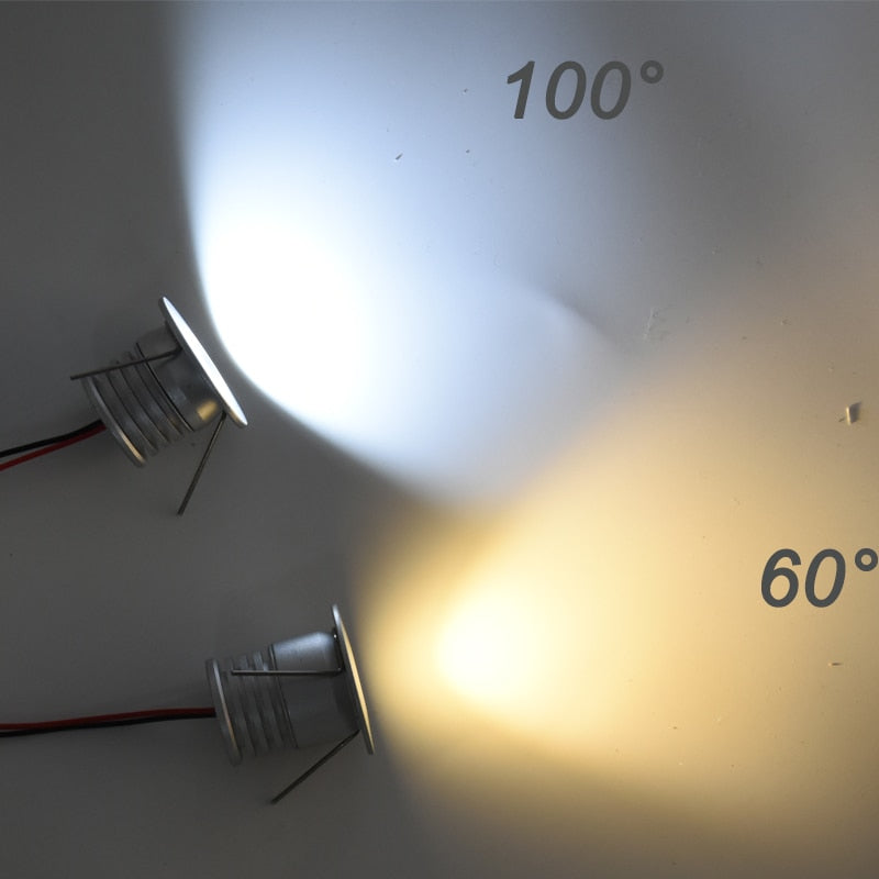 Mini Spot Light Recessed LED Ceiling Kitchen Cabinet 12V-24V 100V-240V 1W 2W 3W 4W Downlight Stair Home Bedroom Bulb Lamp