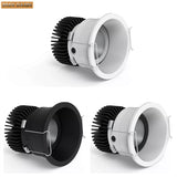Dimmable LED Recessed Downlight 7W 12W 20W 24W Round COB Spot light AC85-265V Color 3000K 4000K 6000K For Indoor Ceiling Lamp