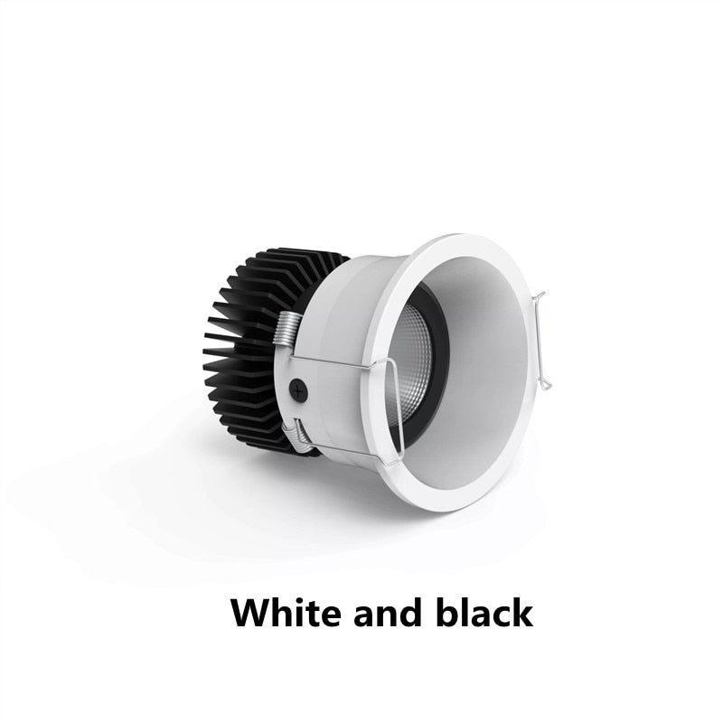 Dimmable LED Recessed Downlight 7W 12W 20W 24W Round COB Spot light AC85-265V Color 3000K 4000K 6000K For Indoor Ceiling Lamp