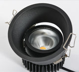 Dimmable LED Recessed Downlight 7W 12W 20W 24W Round COB Spot light AC85-265V Color 3000K 4000K 6000K For Indoor Ceiling Lamp