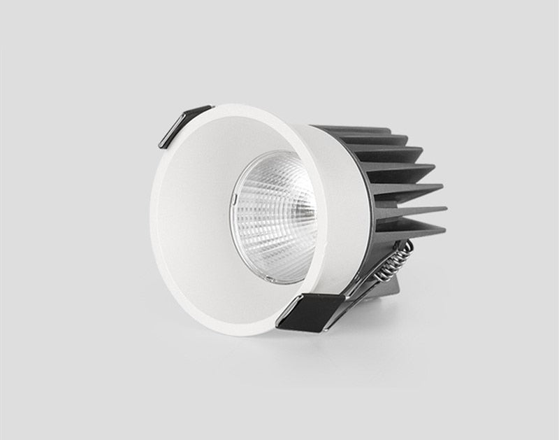 Super Bright Anti Glare Recessed Dimmable COB LED Downlights 7W 9W 12W LED Ceiling Spot Lights AC85~265V Background Lighting