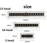 Adjust Recessed Strip Dimmable LED Ceiling Lights 10W 20W 30W COB LED Downlights Strip lamp Indoor Lighting