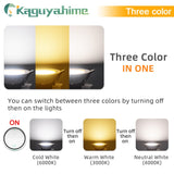 Kaguyahime LED Downlight Natural White/Warm/Cold 3W 5W LED Spot Downlight Round Recessed Panel Lamp AC 220V Spot Lighting