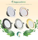 Kaguyahime LED Downlight Natural White/Warm/Cold 3W 5W LED Spot Downlight Round Recessed Panel Lamp AC 220V Spot Lighting