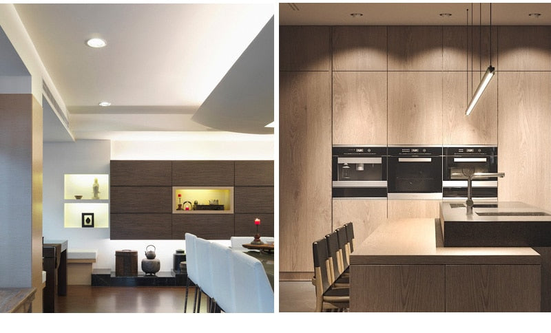 Kaguyahime LED Downlight Natural White/Warm/Cold 3W 5W LED Spot Downlight Round Recessed Panel Lamp AC 220V Spot Lighting