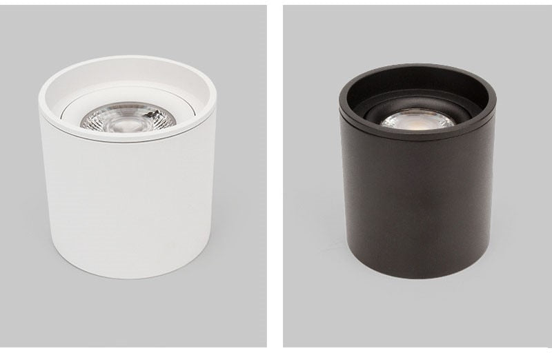 Dimmable Surface Mounted LED Downlights 7W 9W 12W 15W 18W 20W COB Ceiling Spot Lights AC85~265V Background Round Lamps Lndoor Lighting