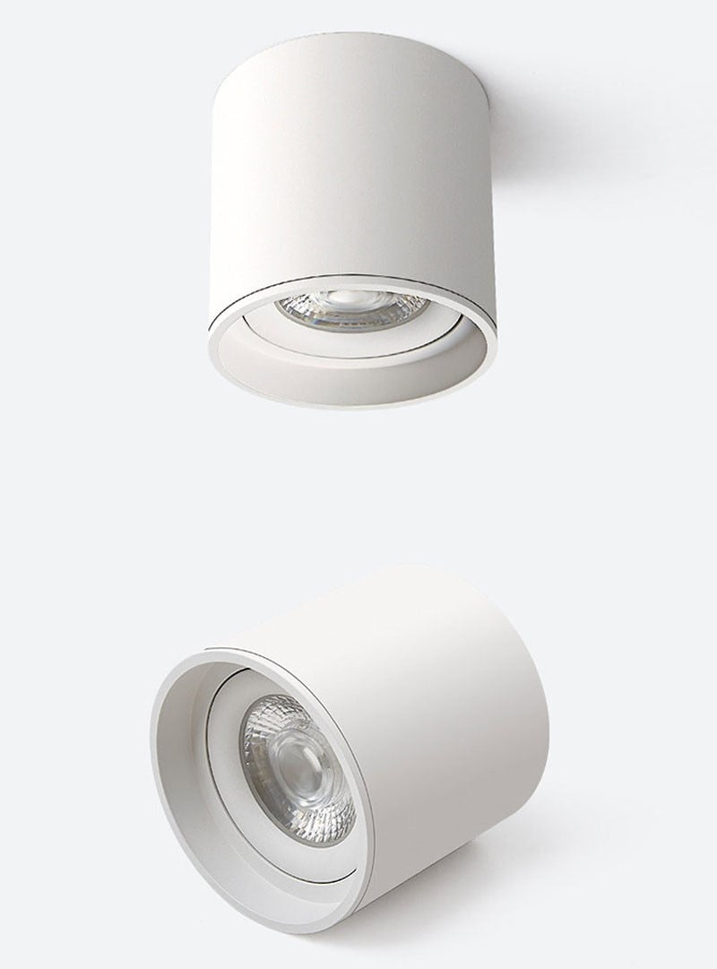 Dimmable Surface Mounted LED Downlights 7W 9W 12W 15W 18W 20W COB Ceiling Spot Lights AC85~265V Background Round Lamps Lndoor Lighting