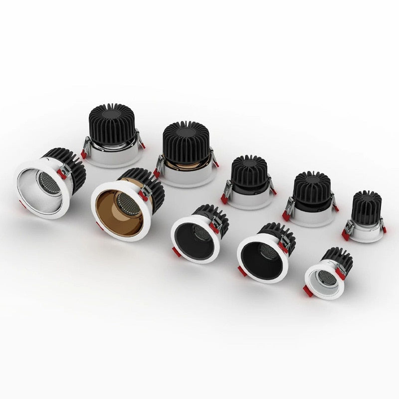 Led downlight light COB Ceiling Spot Light 5W 7W 9W 12W 85-265V ceiling recessed Lights Indoor Lighting