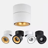 Dimmable led ceiling light 7W/10W/15W/18W LED surface mounted ceiling lamp ,Foldable and 360 degree rotatable led COB spot light