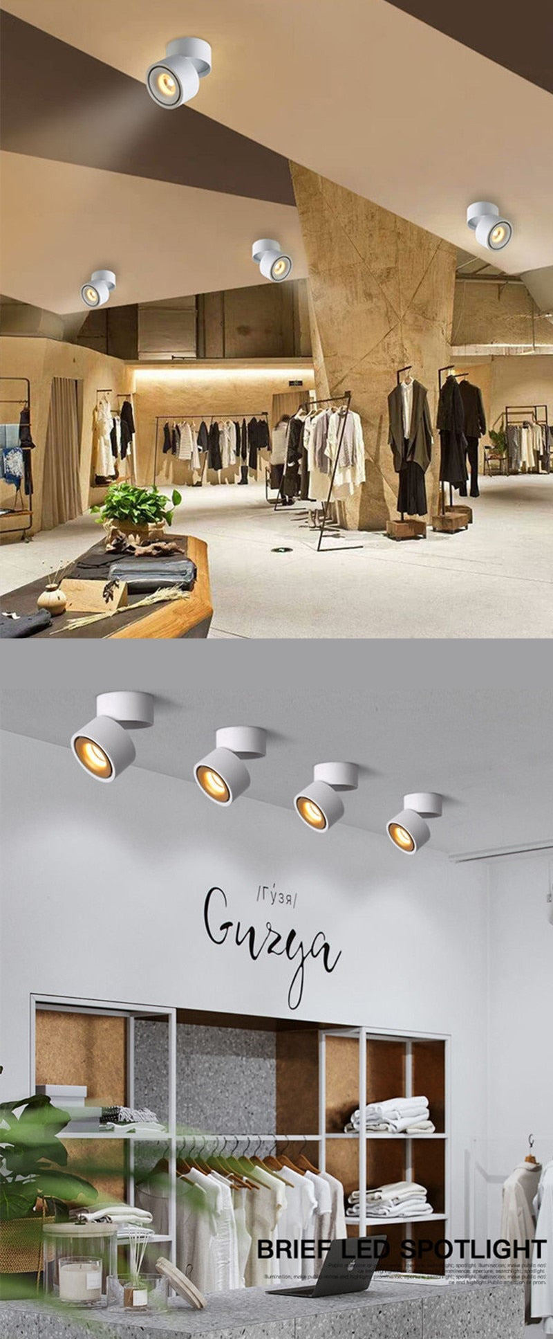 Dimmable led ceiling light 7W/10W/15W/18W LED surface mounted ceiling lamp ,Foldable and 360 degree rotatable led COB spot light