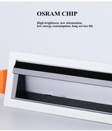 Recessed Square COB Dimmable LED Downlights 10W 20W 30W 40W LED Ceiling Spot Lights AC85V~265V LED Strip Lights Indoor Lighting