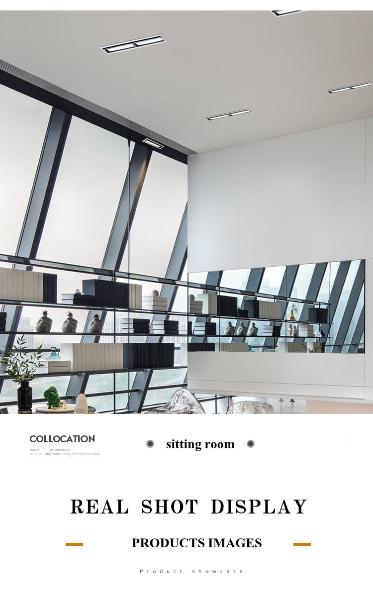 Recessed Square COB Dimmable LED Downlights 10W 20W 30W 40W LED Ceiling Spot Lights AC85V~265V LED Strip Lights Indoor Lighting