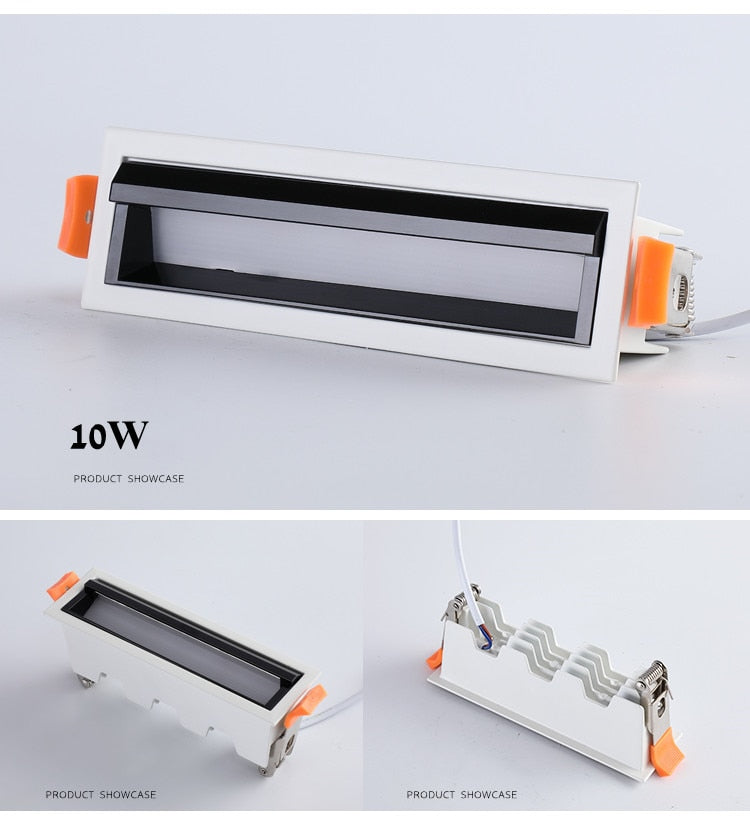 Recessed Square COB Dimmable LED Downlights 10W 20W 30W 40W LED Ceiling Spot Lights AC85V~265V LED Strip Lights Indoor Lighting