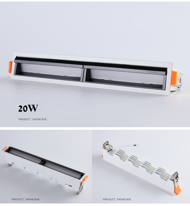 Recessed Square COB Dimmable LED Downlights 10W 20W 30W 40W LED Ceiling Spot Lights AC85V~265V LED Strip Lights Indoor Lighting