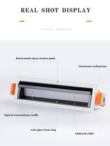 Recessed Square COB Dimmable LED Downlights 10W 20W 30W 40W LED Ceiling Spot Lights AC85V~265V LED Strip Lights Indoor Lighting