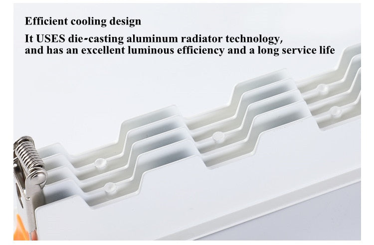 Recessed Square COB Dimmable LED Downlights 10W 20W 30W 40W LED Ceiling Spot Lights AC85V~265V LED Strip Lights Indoor Lighting