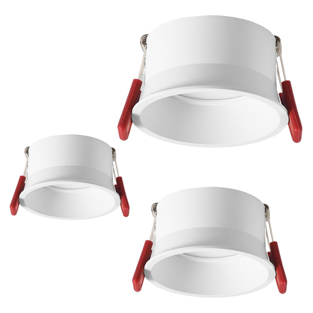 QIUBOSS Anti-glare LED Recessed Downlights 220V Dimmable Led Ceiling Light 7W 15W COB Lighting Lamp for Kitchen Bedroom Corridor