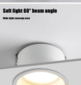 QIUBOSS Anti-glare LED Recessed Downlights 220V Dimmable Led Ceiling Light 7W 15W COB Lighting Lamp for Kitchen Bedroom Corridor