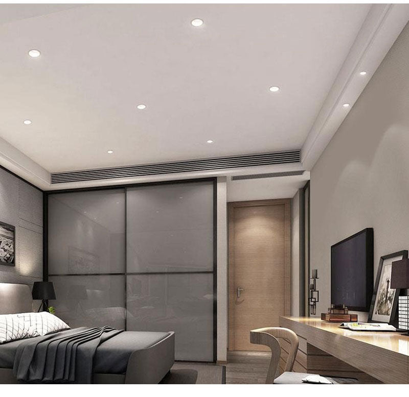 QIUBOSS Anti-glare LED Recessed Downlights 220V Dimmable Led Ceiling Light 7W 15W COB Lighting Lamp for Kitchen Bedroom Corridor