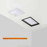 Square downlight embedded LED ultra-thin hole light ceiling grille bold lightAC85~265V  12W 18W 24W 30W