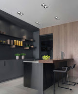 Square downlight embedded LED ultra-thin hole light ceiling grille bold lightAC85~265V  12W 18W 24W 30W