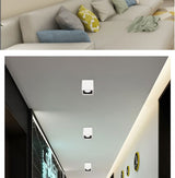 QIUBOSS Dimmable LED Surface Mounted Downlights 220V Led Ceiling Lights 10W 20W Spotlights COB Square Lighting Lamps for Bedroom