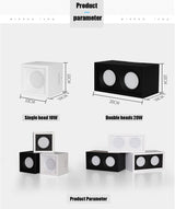 QIUBOSS Dimmable LED Surface Mounted Downlights 220V Led Ceiling Lights 10W 20W Spotlights COB Square Lighting Lamps for Bedroom