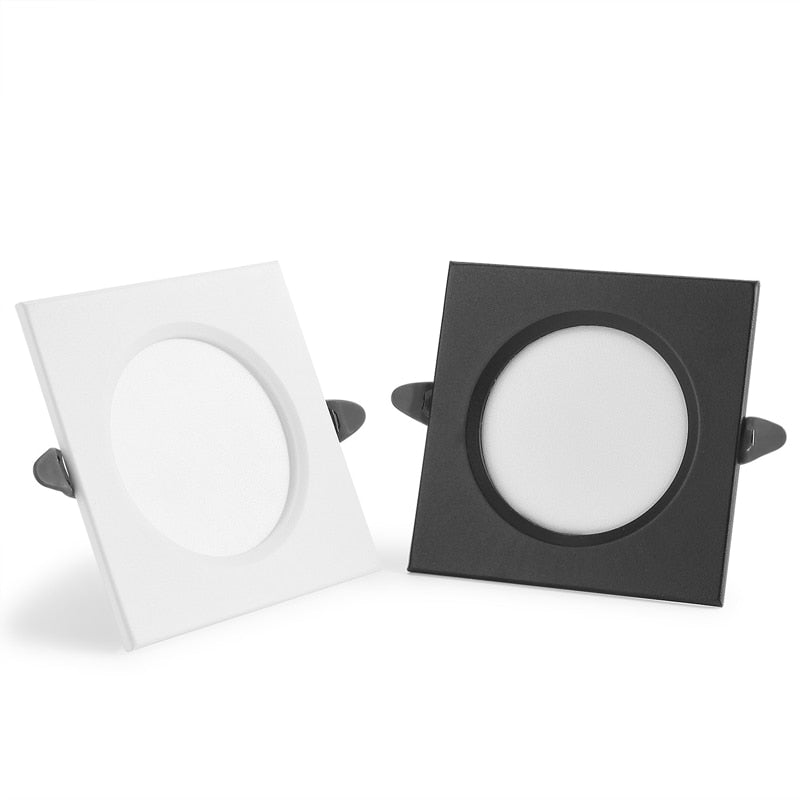 Square LED downlight 9W 12W 15W LED ceiling lamp Recessed iron Spot light AC220V~240V for home lighting