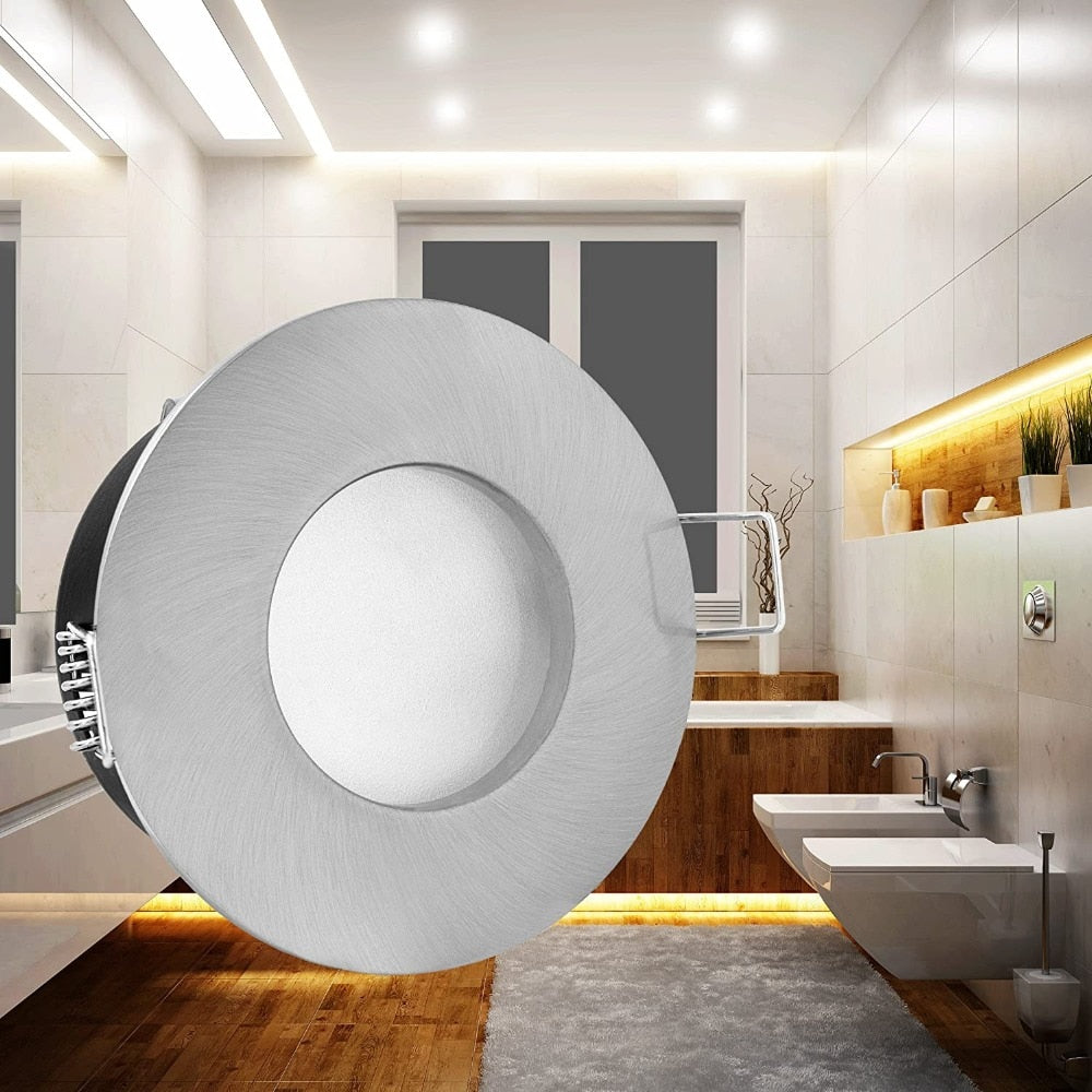 New Design IP65 Waterproof Recessed GU10/MR16 Led Spot Light Fixtures Downlight Frame Round Square GU10 Spotlight Bulb Housing