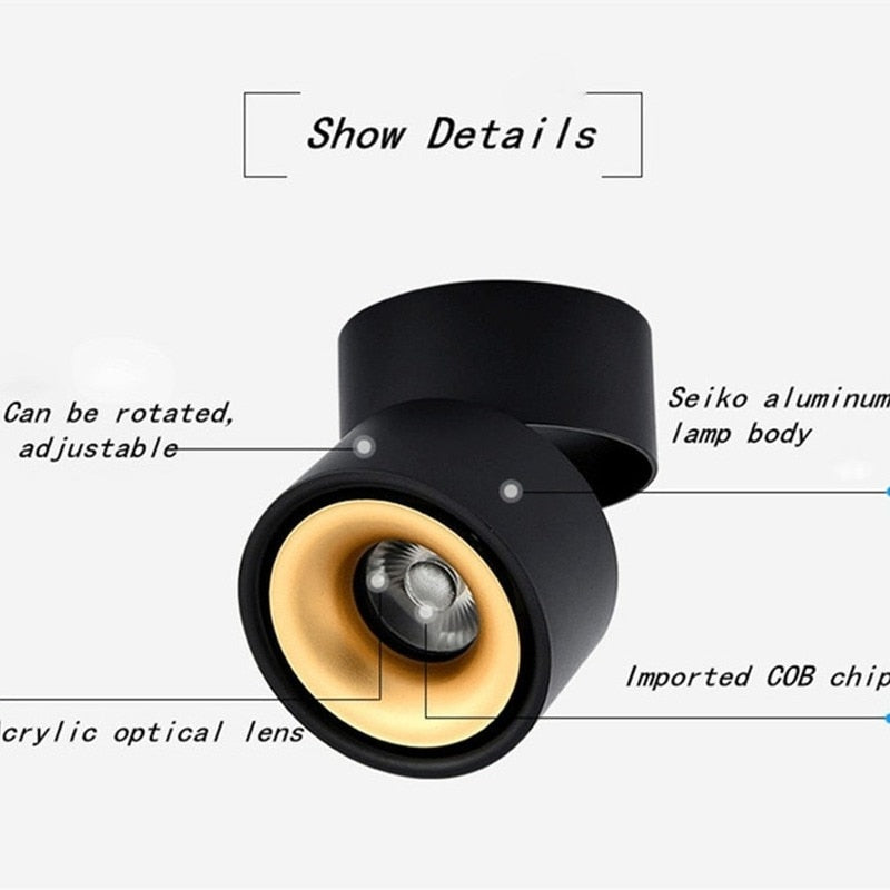 LED Dimmable Downlight  10W 12W 20W 24W 30W 36W LED Surface Mounted Spotlight LED Ceiling Lamp  Lamps for Living Room