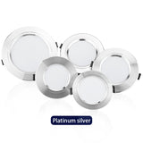 Downlight 5W 9W 6pcs/lot Led Recessed Ceiling Light 12W 15W 18W Round Led Panel Spotlight Indoor Lighting AC 220V 230V 240V