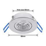 3W RGB LED Recessed Downlight Retrofit Fixture AC85-265V Ceiling Light Remote Dimmable Spot Light 16 Colors Home Indoor Lighting