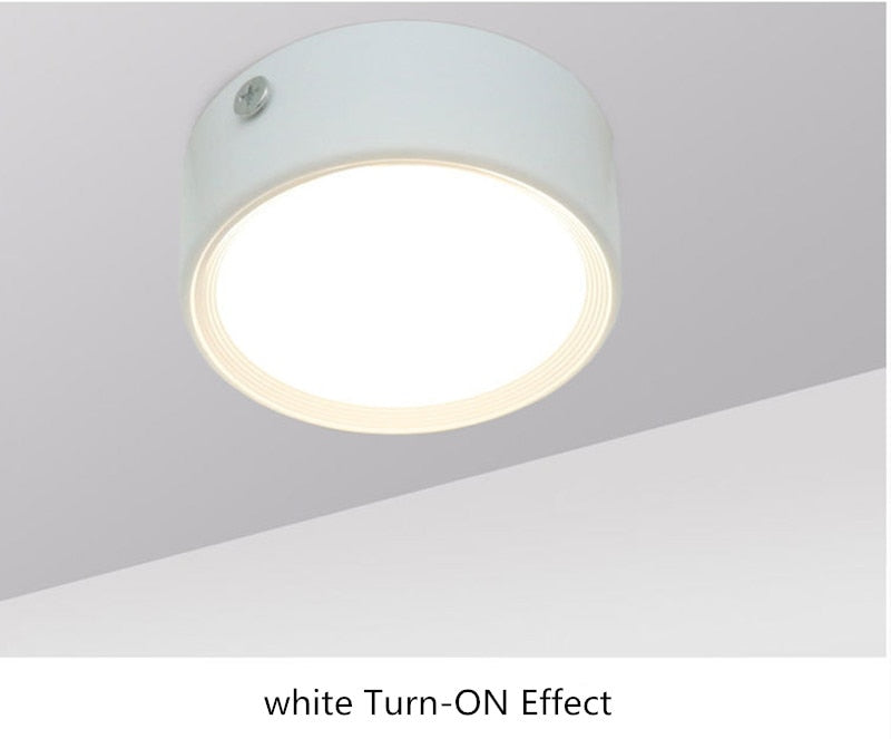 Round Led Panel Light Surface Mounted 5W 7W 9W 12W 18W Downlight ceiling down 220V lampada led lamp with LED Driver